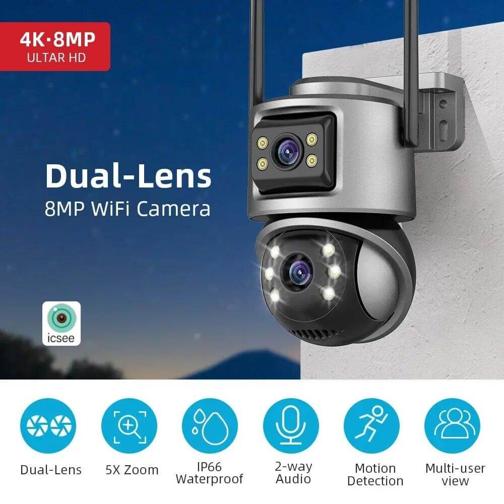 Cámara Doble Protección 4k